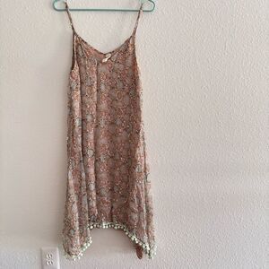 Raga Anthropologie Asymmetrical Midi Dress Sequins XS